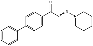 4'-Phenyl-α-(piperidinoimino)acetophenone Struktur