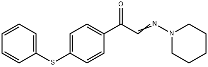 4'-(Phenylthio)-α-(piperidinoimino)acetophenone Struktur