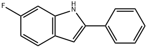 1H-INDOLE, 6-FLUORO-2-PHENYL- Struktur