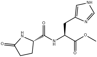 methyl N-(5-oxo-L-prolyl)-L-histidinate  Struktur