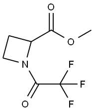 2-Azetidinecarboxylic acid, 1-(trifluoroacetyl)-, methyl ester (9CI) Struktur