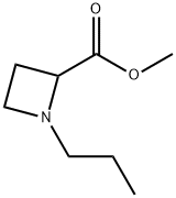 2-Azetidinecarboxylicacid,1-propyl-,methylester(9CI) Struktur