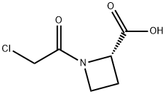 2-Azetidinecarboxylic acid, 1-(chloroacetyl)-, (2S)- (9CI) Struktur