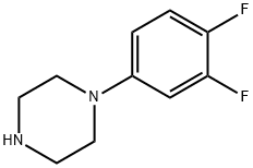 1-(3,4-Difluorophenyl)piperazine Struktur