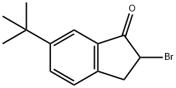 2-BROMO-2,3-DIHYDRO-6-(1,1-DIMETHYLETHYL)-1H-INDEN-1-ONE Struktur