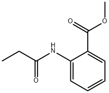 methyl 2-[(1-oxopropyl)amino]benzoate  Struktur