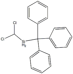 (TRIPHENYLMETHYL)METHYLDICHLOROSILANE Struktur