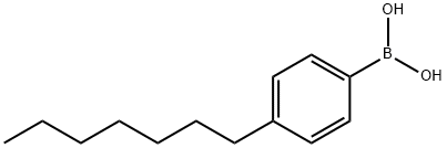 4-N-HEPTYLBENZENE BORONIC ACID Struktur