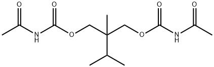 Bis(acetylcarbamic acid)2-isopropyl-2-methyltrimethylene ester Struktur