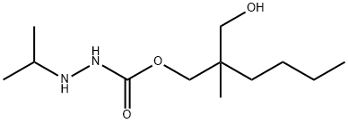 3-Isopropylcarbazic acid 2-(hydroxymethyl)-2-methylhexyl ester Struktur