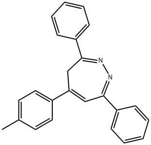 5-(4-methylphenyl)-3,7-diphenyl-4H-1,2-diazepine Struktur