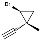 Cyclopropane, 2-bromo-1-ethynyl-1-methyl-, trans- (9CI) Struktur