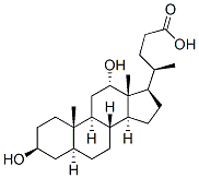 3b,12a-Dihydroxy-5a-cholanoic acid Struktur