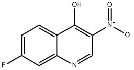 7-FLUORO-4-HYDROXY-3-NITROQUINOLINE
 Struktur