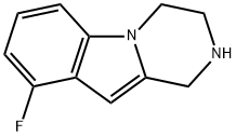 Pyrazino[1,2-a]indole, 9-fluoro-1,2,3,4-tetrahydro- (9CI) Struktur