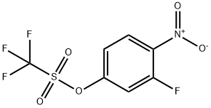 3-Fluoro-4-nitrophenyl trifluoromethanesulphonate Struktur