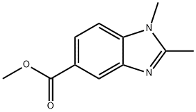 Methyl 1,2-diMethyl-1H-benzo[d]iMidazole-5-carboxylate Struktur