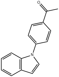 1-(4-INDOL-1-YL-PHENYL)-ETHANONE Struktur