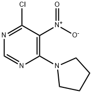 4-CHLORO-5-NITRO-6-(1-PYRROLIDINYL)PYRIMIDINE Struktur