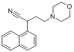 1-NAPHTHALENEACETONITRILE, alpha-(2-MORPHOLINOETHYL)- Struktur