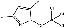 3,5-Dimethyl-1-[(trichloromethyl)thio]-1H-pyrazole Struktur