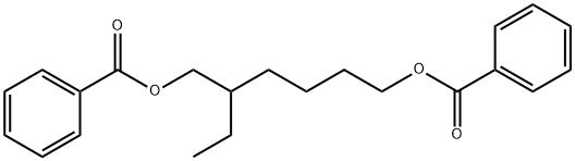 Dibenzoic acid 2-ethylhexamethylene ester Struktur