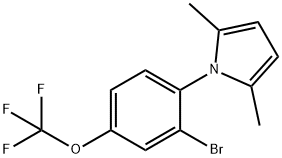 1-[2-BROMO-4-(TRIFLUOROMETHOXY)PHENYL]-2,5-DIMETHYL-1H-PYRROLE Struktur