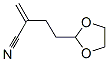 1,3-Dioxolane-2-butanenitrile,  -alpha--methylene- Struktur