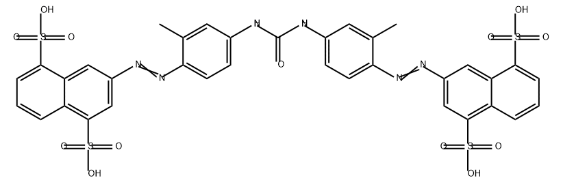 3,3'-[carbonylbis[imino(2-methyl-4,1-phenylene)azo]]bisnaphthalene-1,5-disulphonic acid  Struktur