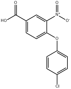 4-(4-CHLOROPHENOXY)-3-NITROBENZOIC ACID Struktur