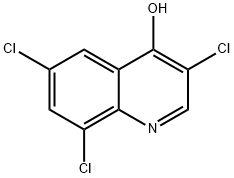 3,6,8-TRICHLOROQUINOLIN-4-OL Struktur