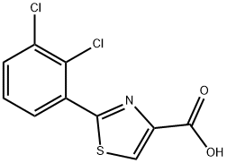 2-(2,3-DICHLORO-PHENYL)-THIAZOLE-4-CARBOXYLIC ACID Struktur