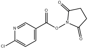 6-chloro-nicotinic acid 2,5-dioxo-pyrrolidin-1-yl ester Struktur