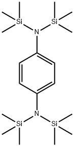 N,N,N',N'-Tetrakis(trimethylsilyl)-p-phenylenediamine Struktur