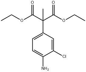 diethyl (4-amino-3-chlorophenyl)methylmalonate Struktur