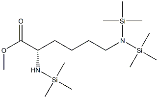 N2,N6,N6-Tris(trimethylsilyl)-L-lysine methyl ester Struktur