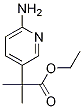 2-(6-Amino-pyridin-3-yl)-2-methyl-propionic acid ethyl ester Struktur