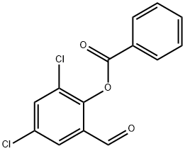 2,4-DICHLORO-6-FORMYLPHENYL BENZOATE Struktur