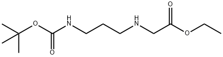 N-[3-(BOC-AMINO)PROPYL]GLYCINE ETHYL ESTER Struktur