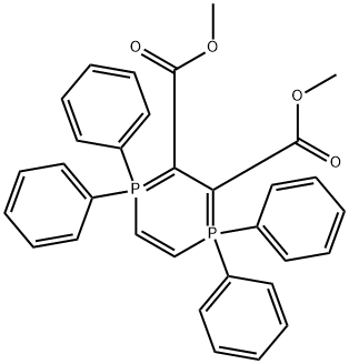 1,1,4,4-Tetrahydro-2,3-bis(methoxycarbonyl)-1,1,4,4-tetraphenyl-1,4-diphosphorin Struktur