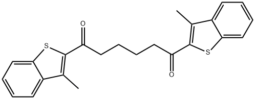 1,6-BIS-(3-METHYL-BENZO[B]THIOPHEN-2-YL)-HEXANE-1,6-DIONE Struktur