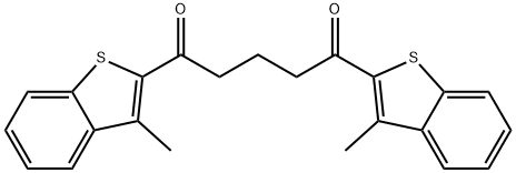 1,5-BIS-(3-METHYL-BENZO[B]THIOPHEN-2-YL)-PENTANE-1,5-DIONE Struktur