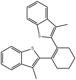 1,2-BIS(3-METHYLBENZO[B]THIOPHEN-2-YL)CYCLOHEX-1-ENE Struktur