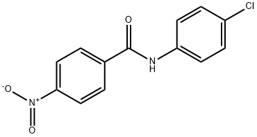 N-(4-chlorophenyl)-4-nitro-benzamide Struktur