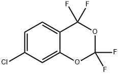 7-CHLORO-2,2,4,4-TETRAFLUORO-1,3-BENZODIOXENE Struktur