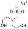 sodium [bis(2-hydroxyethyl)amino]methanesulphonate Struktur