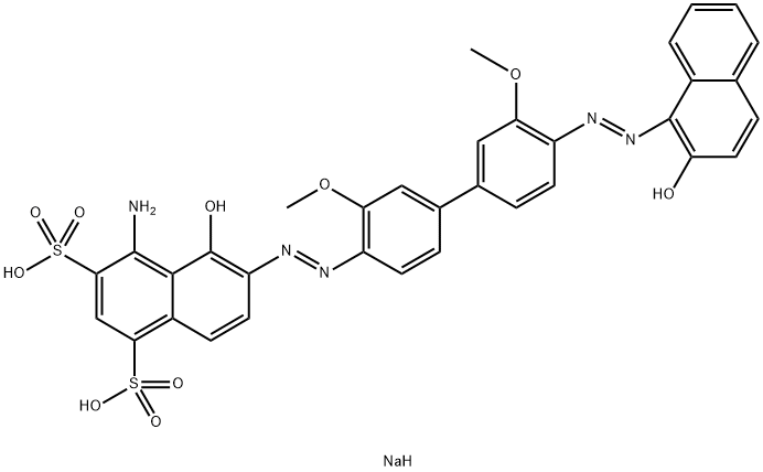 Dinatrium-4-amino-5-hydroxy-6-[[4'-[(2-hydroxy-1-naphthyl)azo]-3,3'-dimethoxy[1,1'-biphenyl]-4-yl]azo]naphthalin-1,3-disulfonat