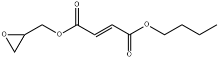 Fumaric acid 1-butyl 4-(oxiran-2-yl)methyl ester Struktur