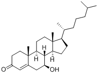 4-CHOLESTEN-7-BETA-OL-3-ONE Struktur