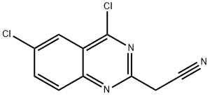 2-QUINAZOLINEACETONITRILE, 4,6-DICHLORO- Struktur